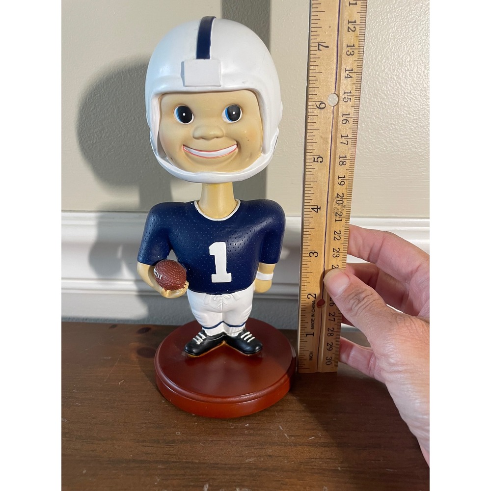 Penn State Nittany Lions Football Bobblehead #1 Navy Blue White Mascot Figure